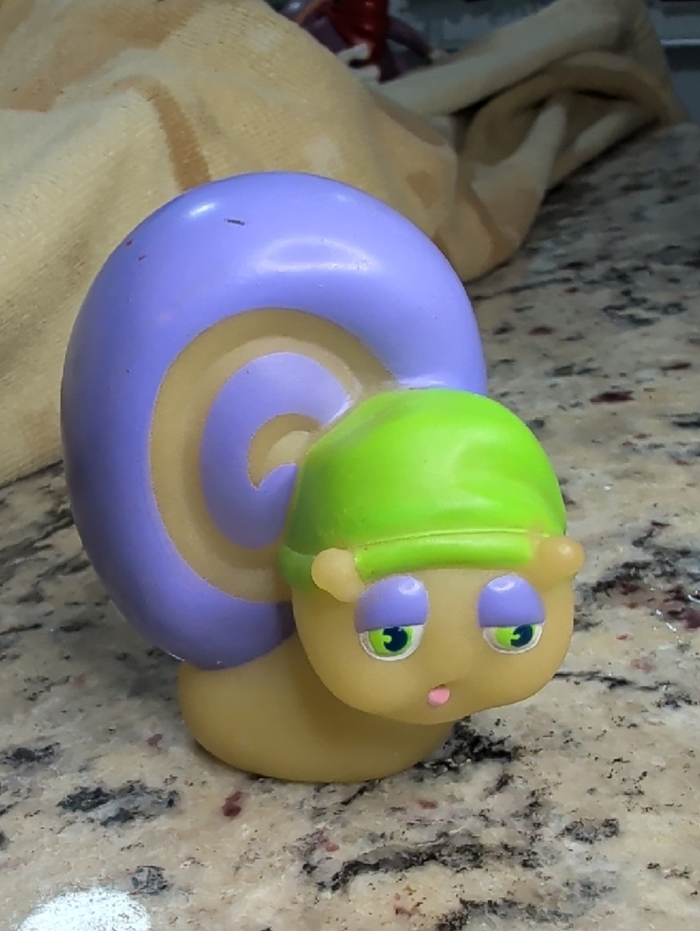 Vintage 1985 Glo Worms Glo Friends Snail  Finger Puppet